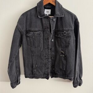 YMI Woman's Black Denim Jacket Size Medium
